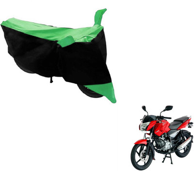 Flipkart SmartBuy Two Wheeler Cover for Bajaj(Pulsar 135 LS DTS-i, Black, Green)