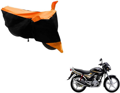 MOCKHE Two Wheeler Cover for Yamaha(Libero, Black, Orange)