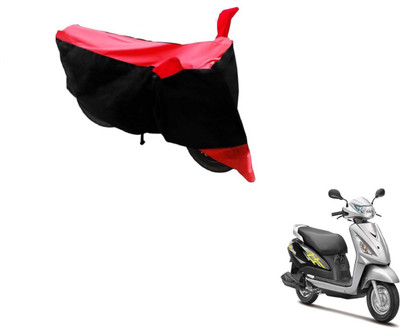 NIKS Two Wheeler Cover for Suzuki(Swish, Black, Red)