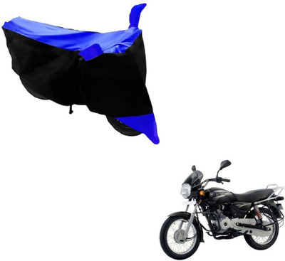 MOCKHE Two Wheeler Cover for Bajaj(Boxer, Black, Blue)