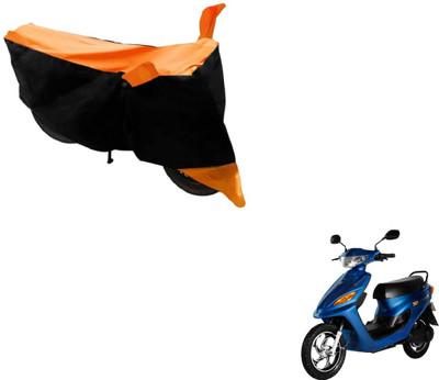 NIKS Two Wheeler Cover for Universal For Bike(Yo Electron, Black, Orange)