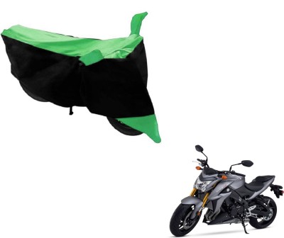 MOCKHE Two Wheeler Cover for Suzuki(GSX, Black, Green)