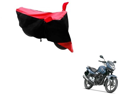 MOCKHE Two Wheeler Cover for Suzuki(GS 150R, Black, Red)