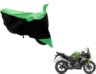 Amanzo Two Wheeler Cover for Honda(CBR 150R, Black, Green)