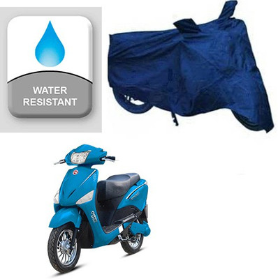 RPSENTTERPR Waterproof Two Wheeler Cover for Hero(Electric Optima, Blue)