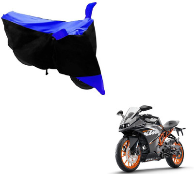 Amanzo Two Wheeler Cover for KTM(RC 390, Black, Blue)