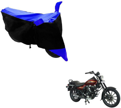 MOCKHE Two Wheeler Cover for Bajaj(Avenger 150 Street, Black, Blue)