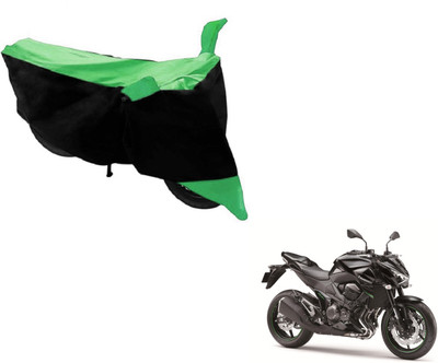 MOCKHE Two Wheeler Cover for Kawasaki(Z800, Black, Green)
