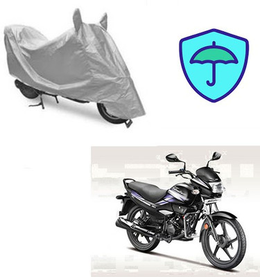 RPSENTTERPR Waterproof Two Wheeler Cover for Hero(Super Splendor, Silver)
