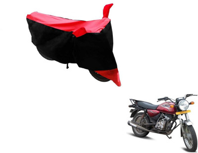 Flipkart SmartBuy Two Wheeler Cover for Bajaj(Boxer, Black, Red)