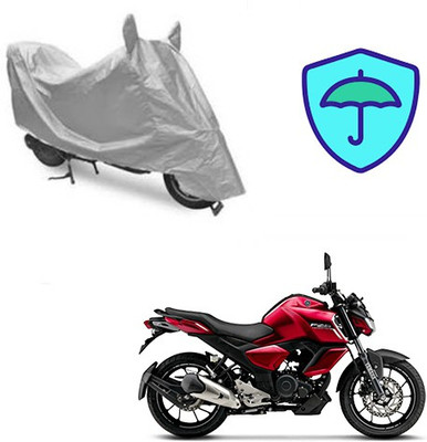 Feel heaven Two Wheeler Cover for Yamaha(FZ-S, Silver)