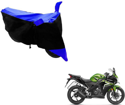 Amanzo Two Wheeler Cover for Honda(CBR 150R, Black, Blue)