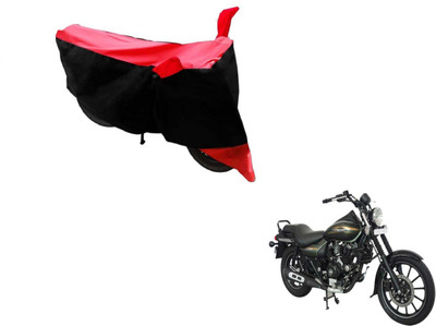 NIKS Two Wheeler Cover for Bajaj(Avenger 220 Street, Black, Red)