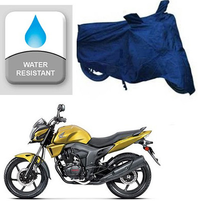 RPSENTTERPR Waterproof Two Wheeler Cover for Honda(CB Trigger, Blue)