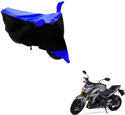 NIKS Two Wheeler Cover for Suzuki(GSX, Black, Blue)