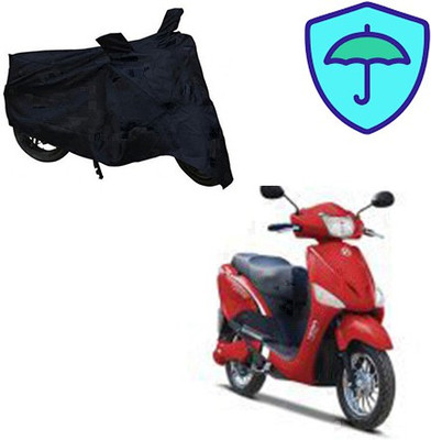 Feel heaven Two Wheeler Cover for Hero(E Scoot, Black)