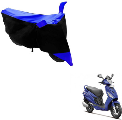MOCKHE Two Wheeler Cover for Hero(Maestro Edge, Black, Blue)