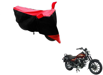 Amanzo Two Wheeler Cover for Bajaj(Avenger 150 Street, Black, Red)