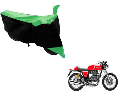 NIKS Two Wheeler Cover for Royal Enfield(Continental GT, Black, Green)