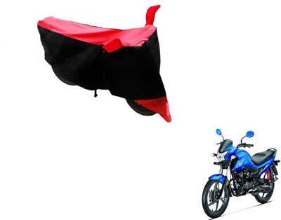 MOCKHE Two Wheeler Cover for Honda(Livo, Black, Red)