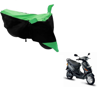 NIKS Two Wheeler Cover for Hero(E Sprint, Black, Green)