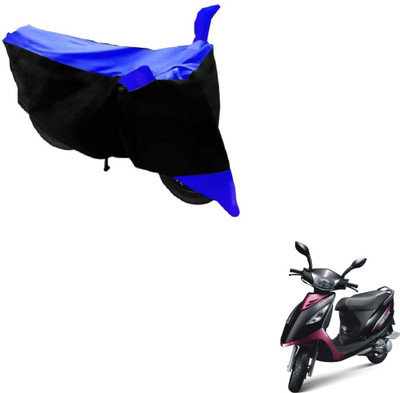 MOCKHE Two Wheeler Cover for TVS(Streek, Black, Blue)