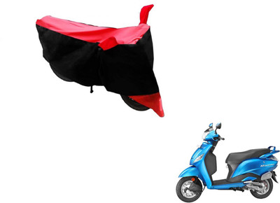 MOCKHE Two Wheeler Cover for Hero(Maestro, Black, Red)