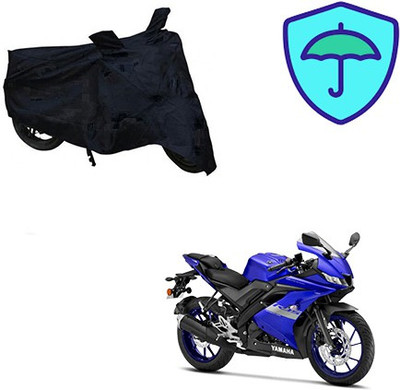 Feel heaven Two Wheeler Cover for Yamaha(R15 V3, Black)