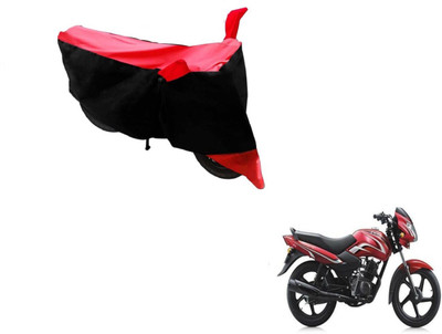 NIKS Two Wheeler Cover for TVS(Sport, Black, Red)