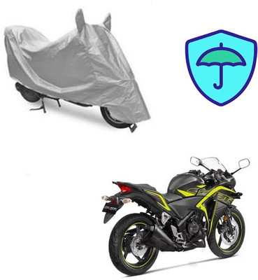 Atulit enterprises Waterproof Two Wheeler Cover for Honda(CBR 250R, Silver)