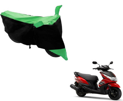 MOCKHE Two Wheeler Cover for Yamaha(Ray Z, Black, Green)
