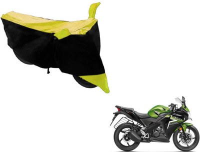 MOCKHE Two Wheeler Cover for Honda(CBR 150R, Black, Yellow)
