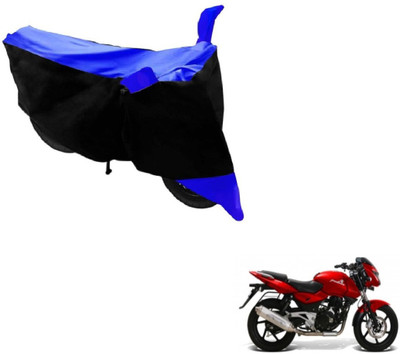 MOCKHE Two Wheeler Cover for Bajaj(Pulsar, Black, Blue)