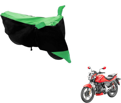 MOCKHE Two Wheeler Cover for Hero(Sport, Black, Green)
