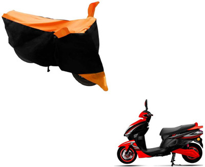 Flipkart SmartBuy Two Wheeler Cover for Kinetic(Nova, Black, Orange)