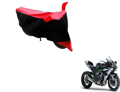 Flipkart SmartBuy Two Wheeler Cover for Kawasaki(Ninja 1000, Black, Red)