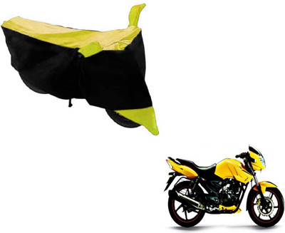 NIKS Two Wheeler Cover for TVS(Apache, Black, Yellow)
