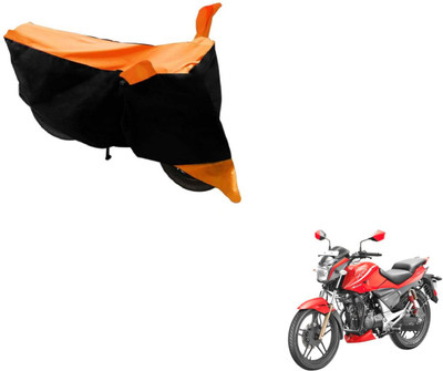 MOCKHE Two Wheeler Cover for Hero(Sport, Black, Orange)