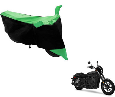 Flipkart SmartBuy Two Wheeler Cover for Harley Davidson(Black, Green)
