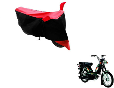 Amanzo Two Wheeler Cover for TVS(Heavy Duty Super XL, Black, Red)