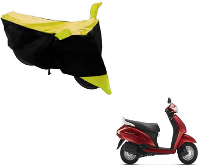 MOCKHE Two Wheeler Cover for Honda(Activa 125, Black, Yellow)