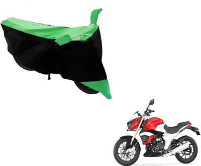 MOCKHE Two Wheeler Cover for Mahindra(Mojo, Black, Green)