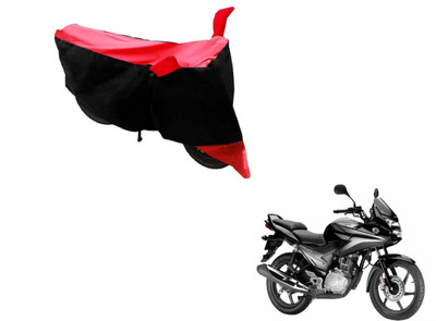 MOCKHE Two Wheeler Cover for Honda(CBF, Black, Red)