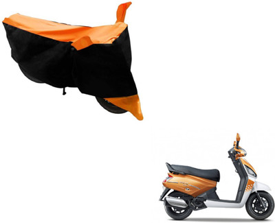 Flipkart SmartBuy Two Wheeler Cover for Mahindra(Gusto, Black, Orange)