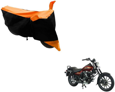 MOCKHE Two Wheeler Cover for Bajaj(Avenger 150 Street, Black, Orange)