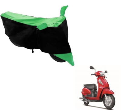 Amanzo Two Wheeler Cover for Suzuki(Access SE, Black, Green)