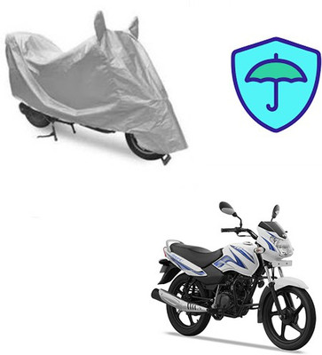 Atulit enterprises Waterproof Two Wheeler Cover for TVS(Star Sport, Silver)