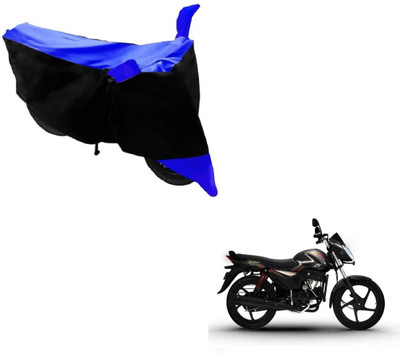 MOCKHE Two Wheeler Cover for Mahindra(Pantero, Black, Blue)