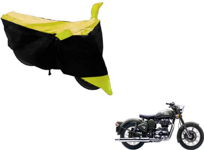 NIKS Two Wheeler Cover for Royal Enfield(Battle Green, Black, Yellow)