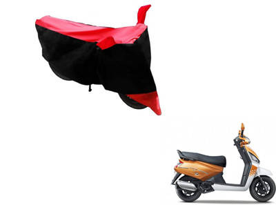 MOCKHE Two Wheeler Cover for Mahindra(Gusto, Black, Red)